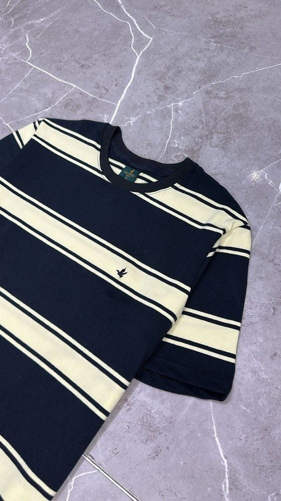 Camisa T-Shirt Listrada Importada Brooksfield Preto/Amarelo Listra
