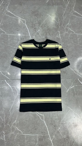 Camisa T-Shirt Listrada Importada Brooksfield Preto/Amarelo Listra