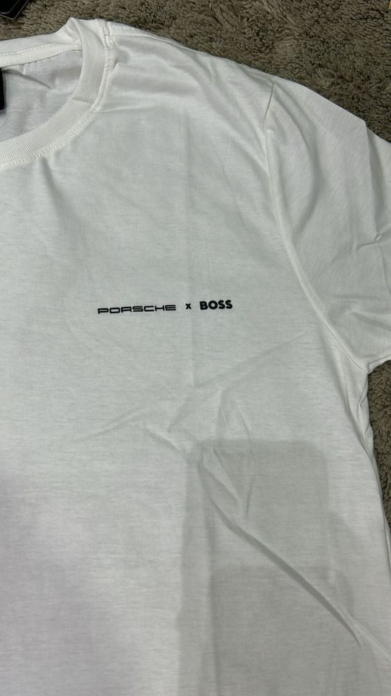 Camiseta Porsche X Boss Branca