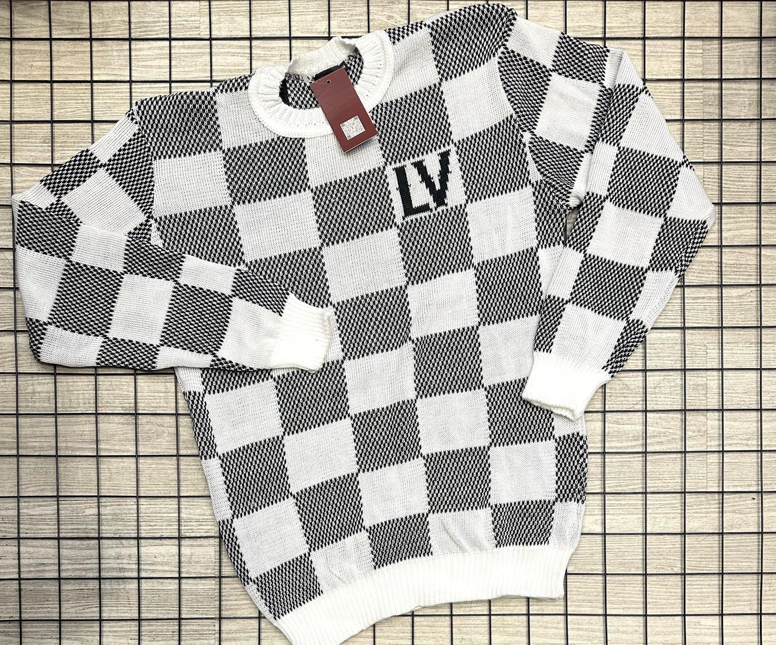 Suéter Louis Vuitton Branco/Cinza