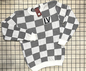 Suéter Louis Vuitton Branco/Cinza