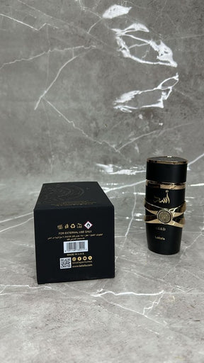 Lattafa Asad Eau de Parfum Preto - Perfume Masculino 100ml Original