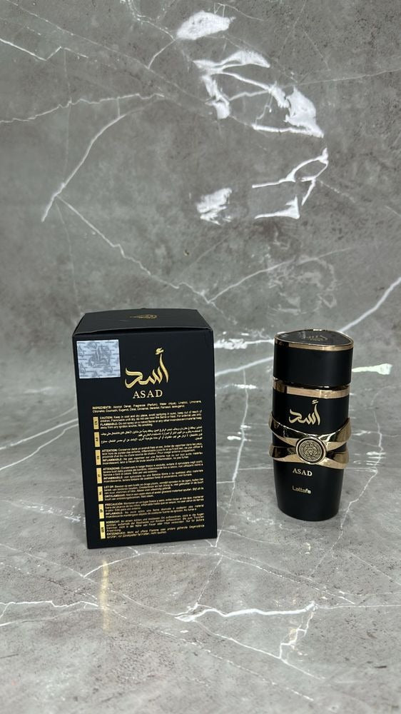 Lattafa Asad Eau de Parfum Preto - Perfume Masculino 100ml Original