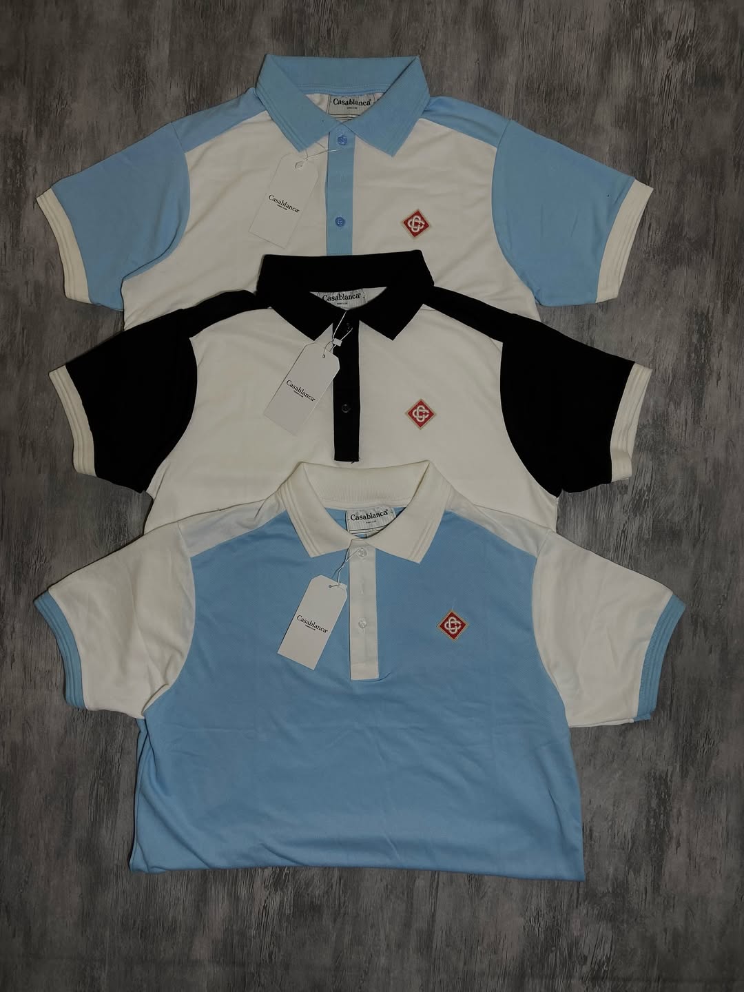 Polo Casa Blanca Branca/Azul