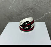 Cinto GG White Stripe