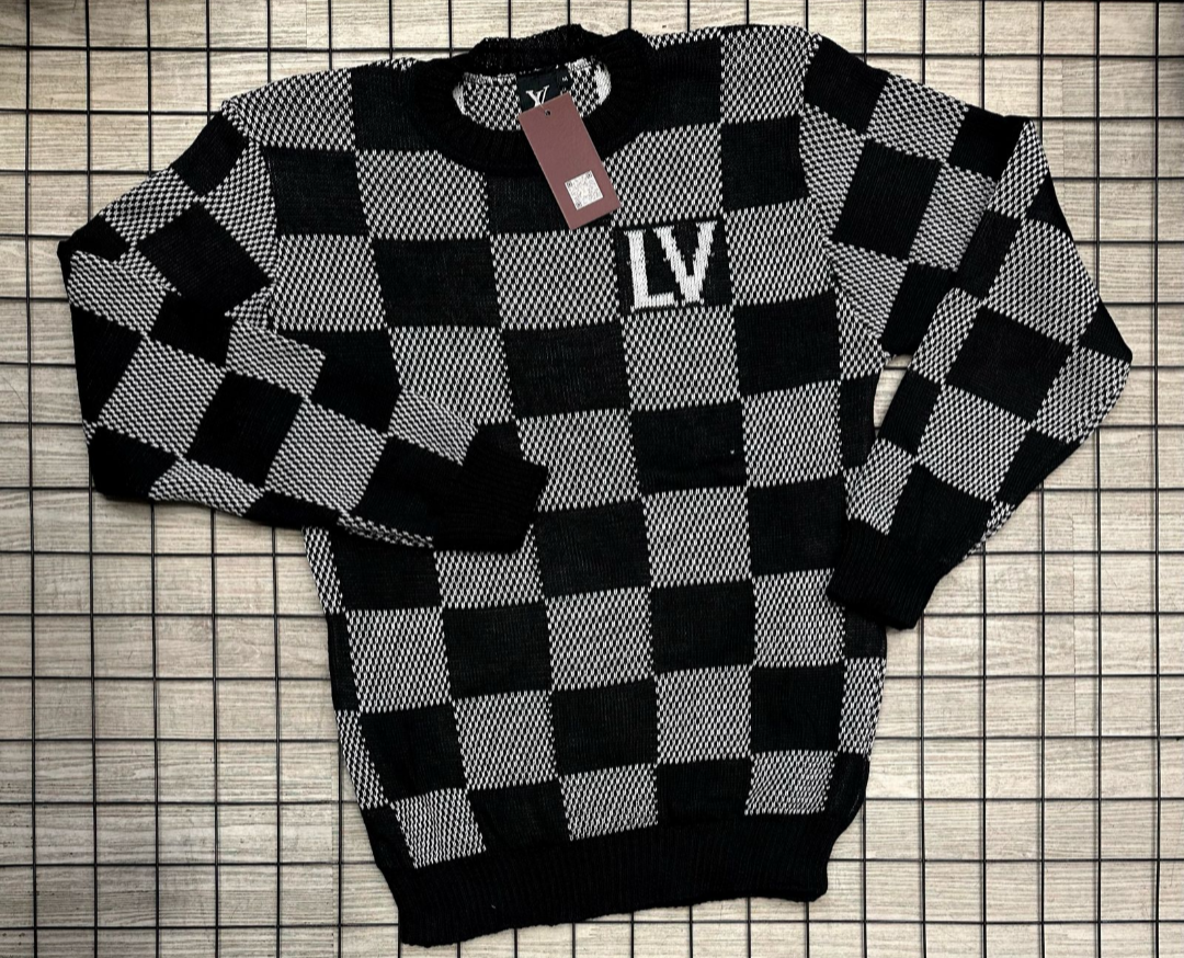 Suéter Louis Vuitton Preto/Cinza