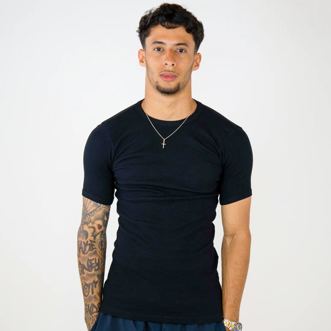 CAMISETA CANELADA PRETA UK DRIP