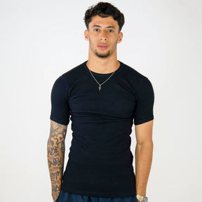CAMISETA CANELADA PRETA UK DRIP