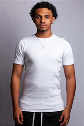 CAMISETA CANELADA BRANCA UK DRIP