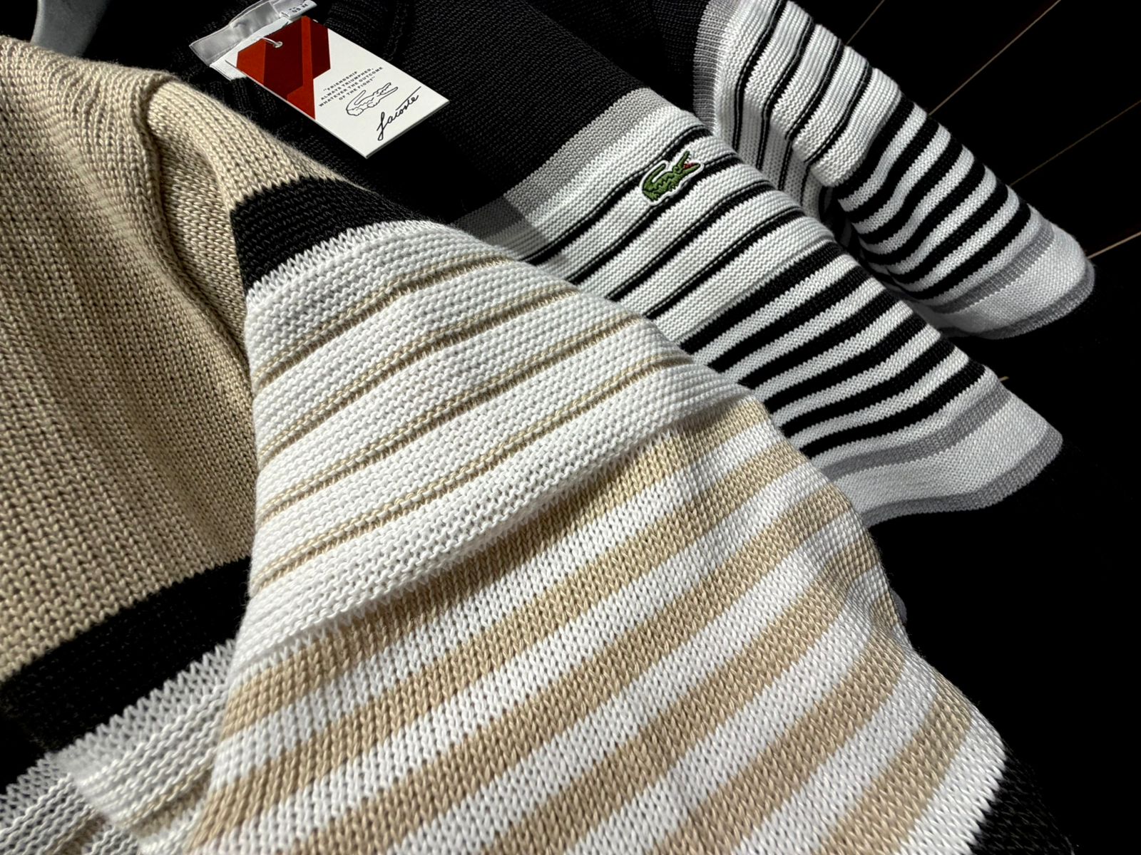 SUÉTER PREMIUM LACOSTE BEGE