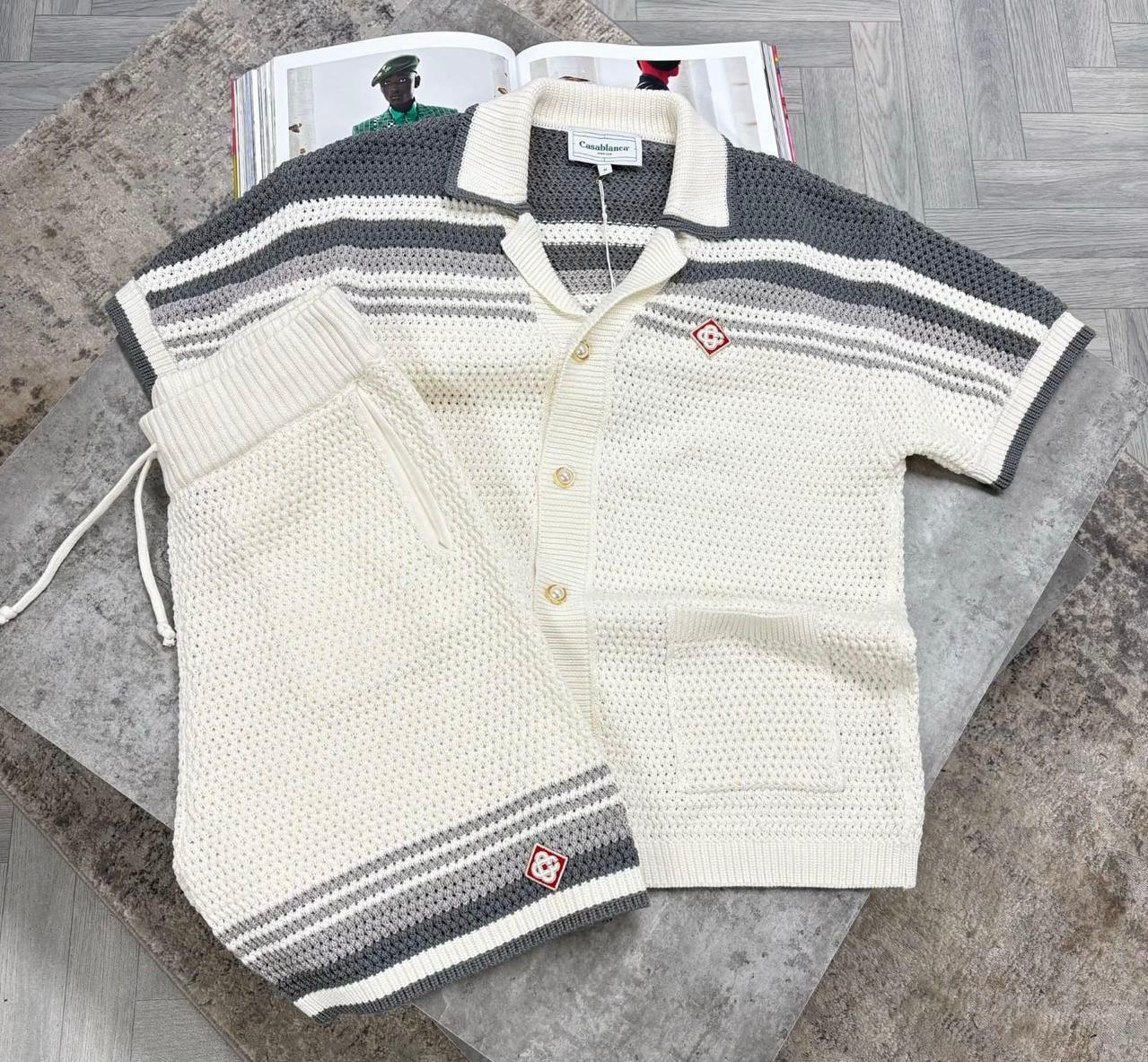 CONJUNTO CASA BLANCA CINZA E BRANCO