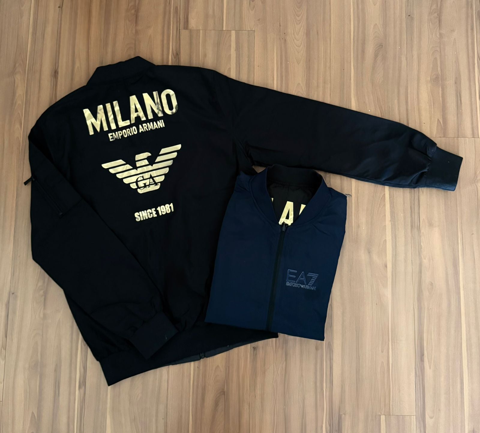 Jaqueta Milano Preta-Azul