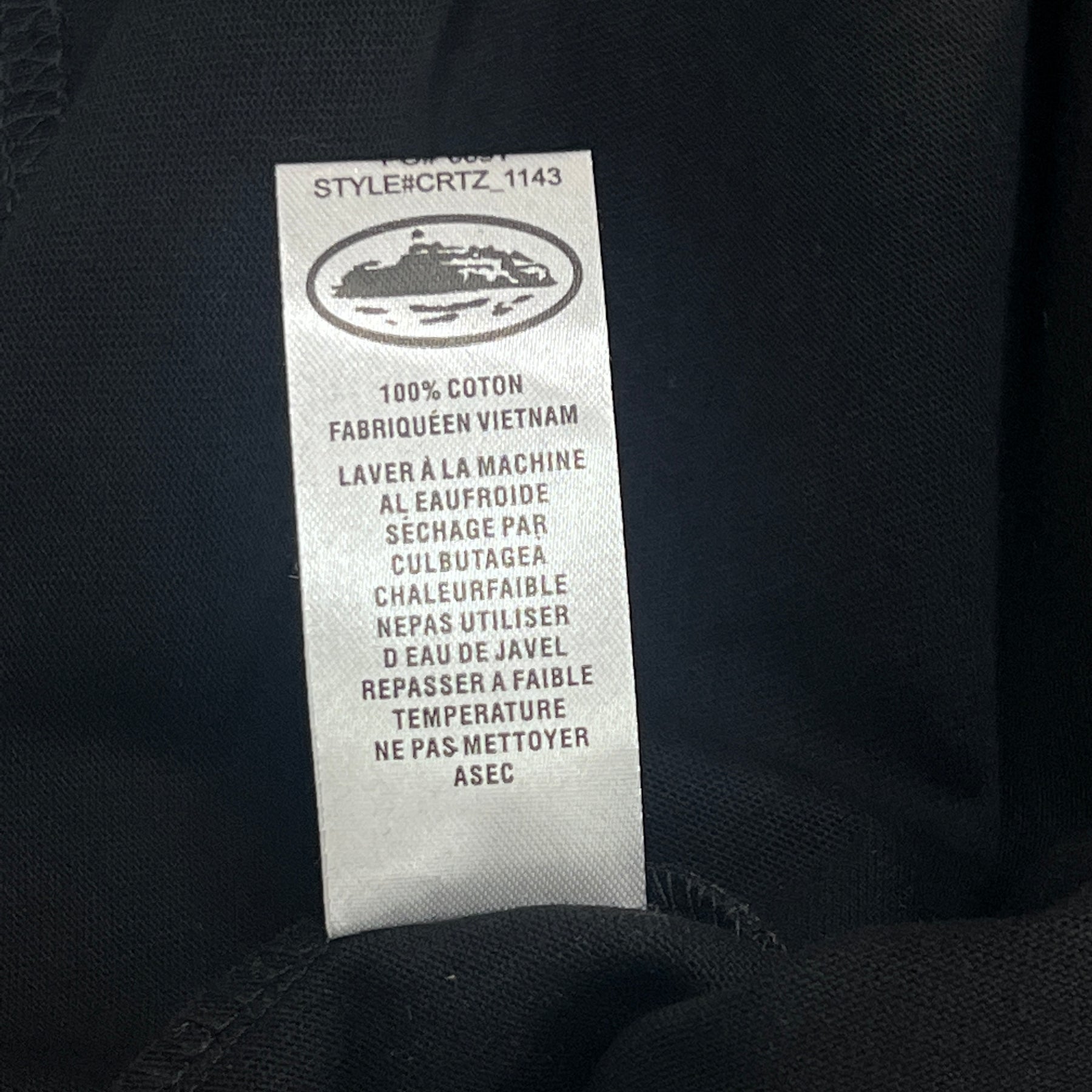 Camiseta Corteiz Tee-Black