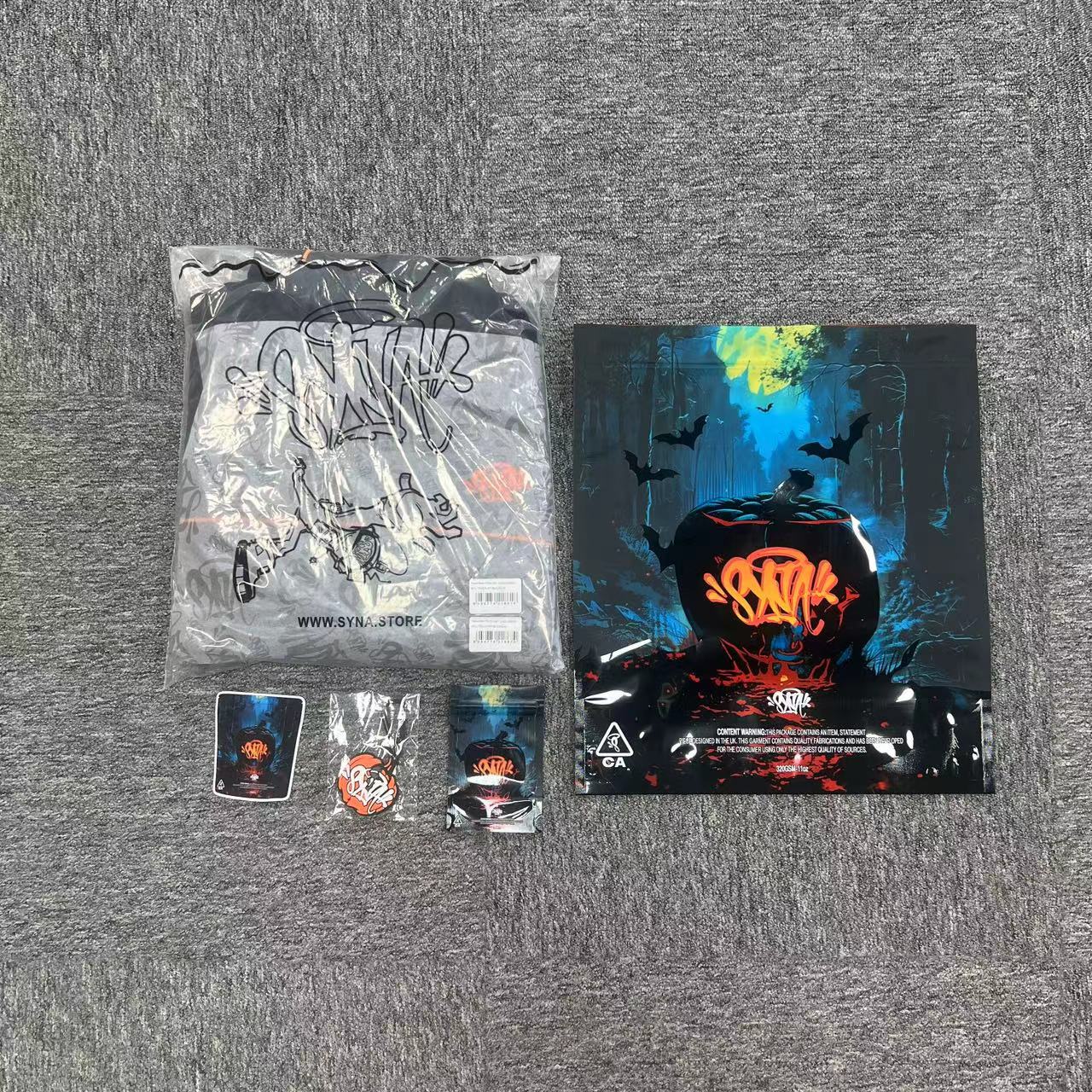 Conjuto Syna World Shell-Tracksuit-Black/Orange