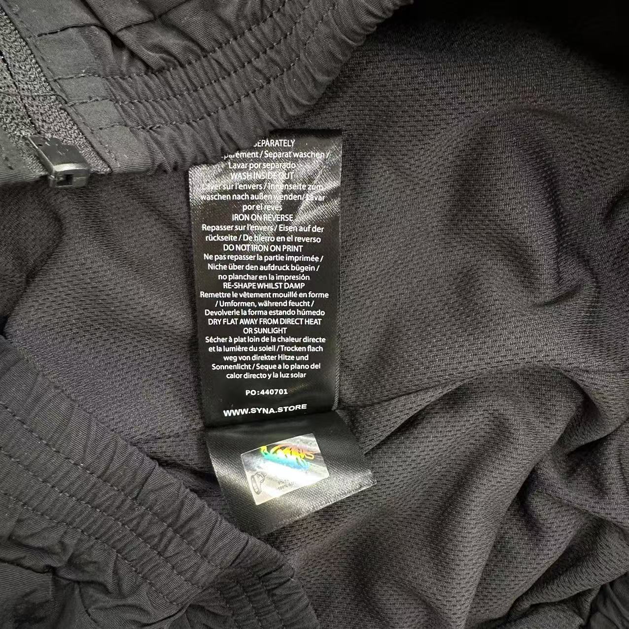 Conjuto Syna World Shell-Tracksuit-Black/Orange