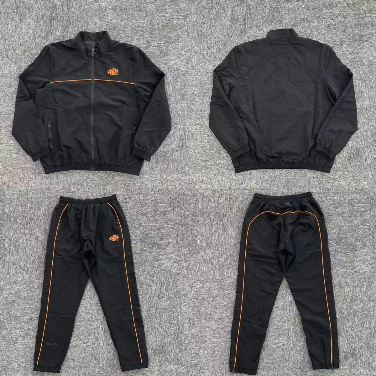 Conjuto Syna World Shell-Tracksuit-Black/Orange