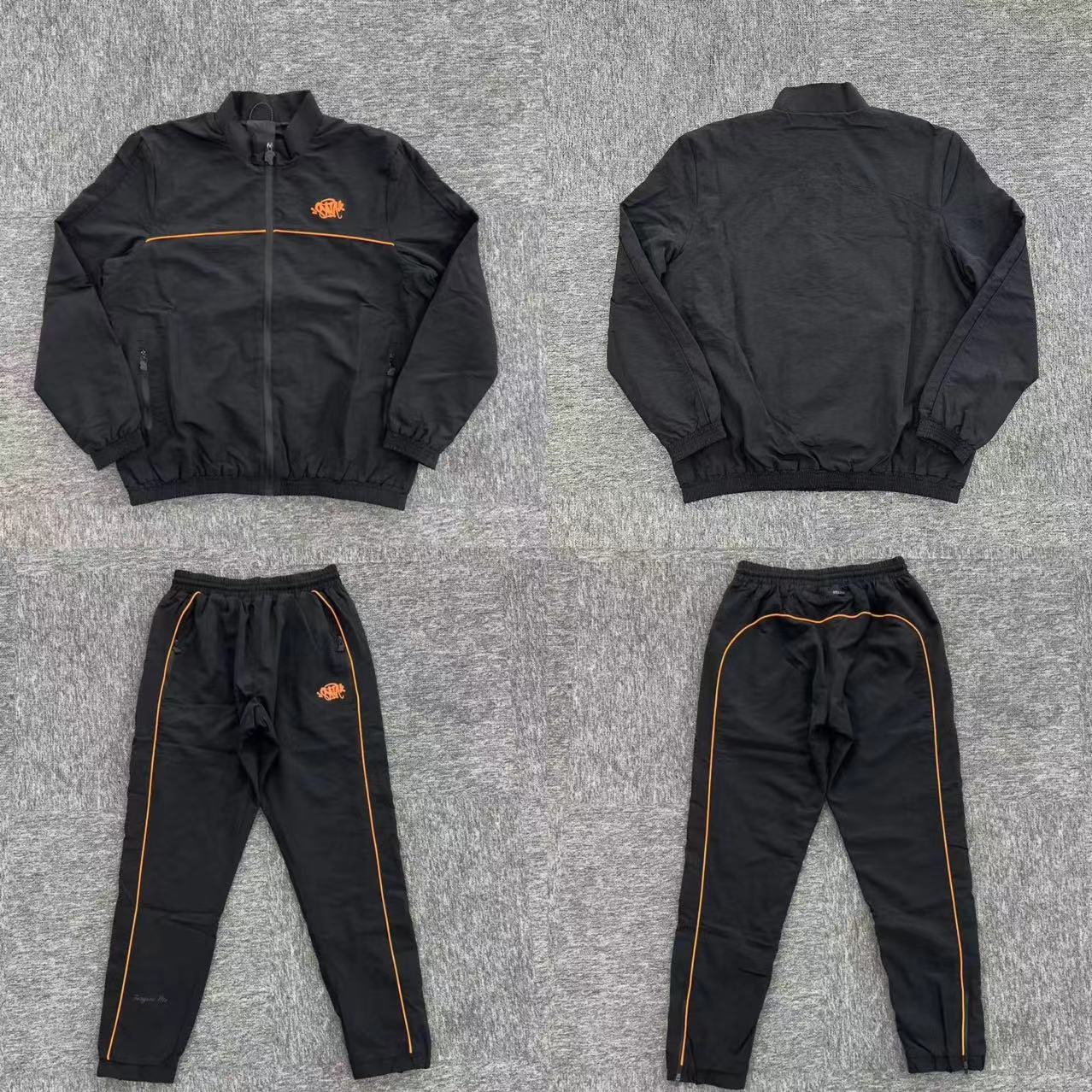 Conjuto Syna World Shell-Tracksuit-Black/Orange