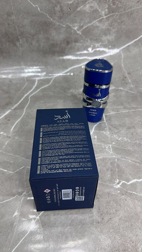 Lattafa Asad Eau de Parfum Azul - Perfume Masculino 100ml Original