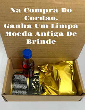 Cordão Corrente Mc Poze Friso S De Moeda Antiga Pingente Top Ouro