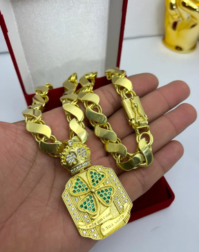 Cordão Corrente Mc Poze Friso S De Moeda Antiga Pingente Top Ouro