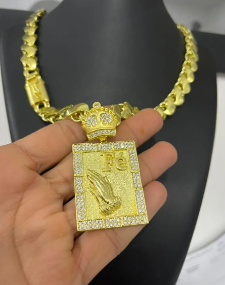 Cordão Friso S + Pingente Mc Poze De Moeda Antiga + Brinde