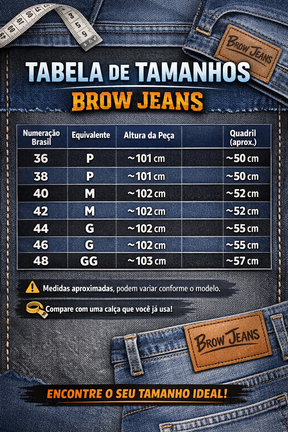 Calça Jogador Brow Jeans