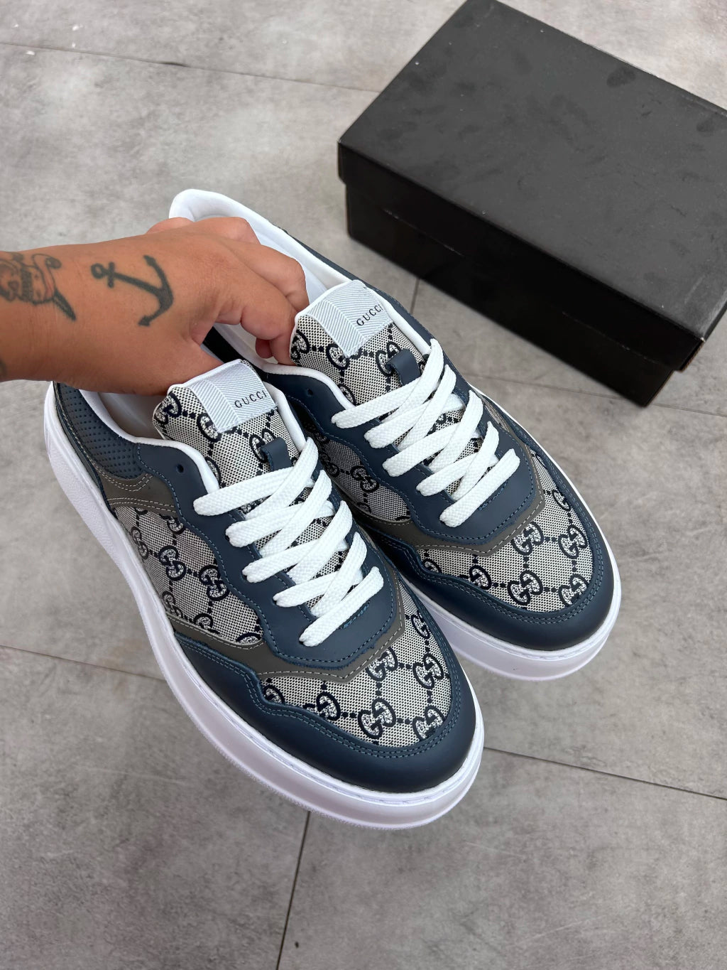 Tenis Gucci Plataforma Alta